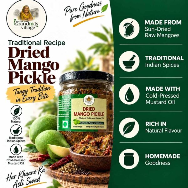 Dried Mango Pickle 250gm